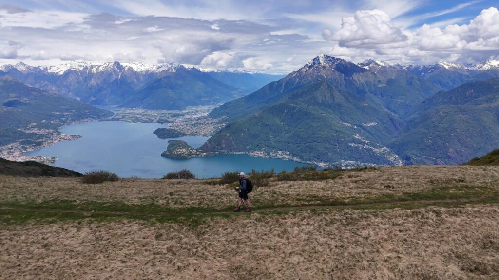 Io sul sentiero per il Monte Bregagno