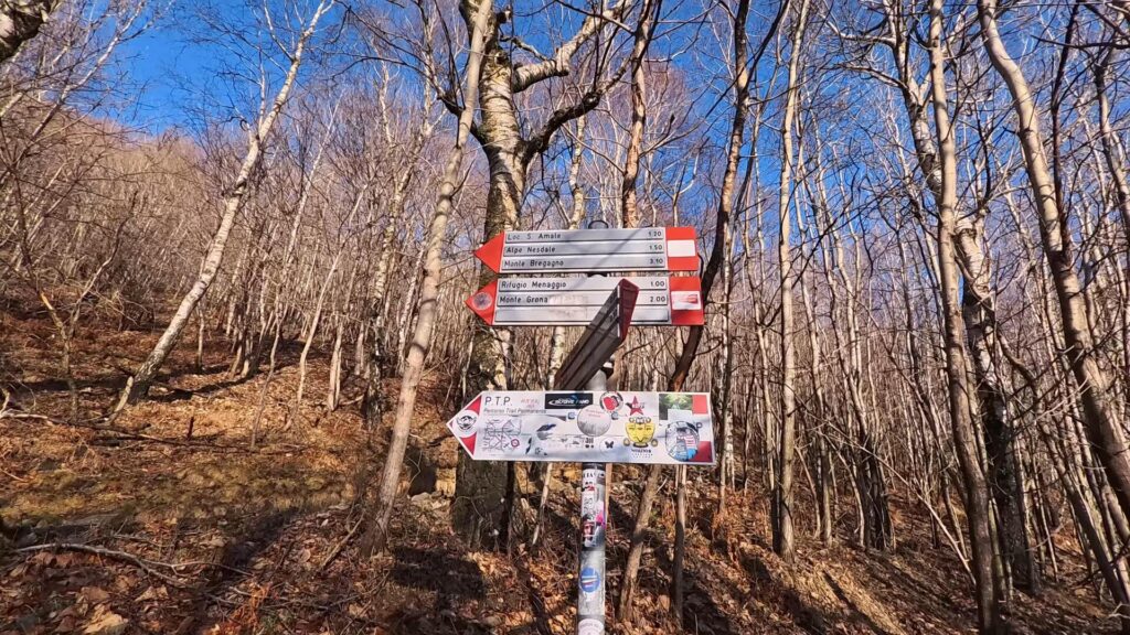 Indicazioni per Monte Bregagno