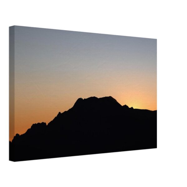 tela spessa tramonto in montagna