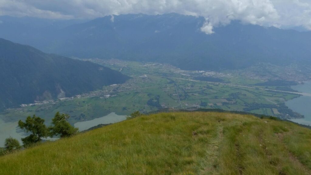 discesa dalla cima del Monte Berlinghera