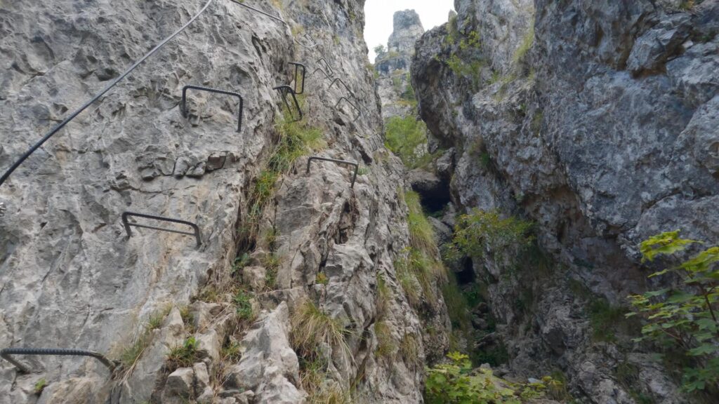 Parete ferrata del centenario al monte Resegone