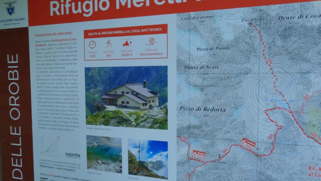 Piantina per Rifugio Coca