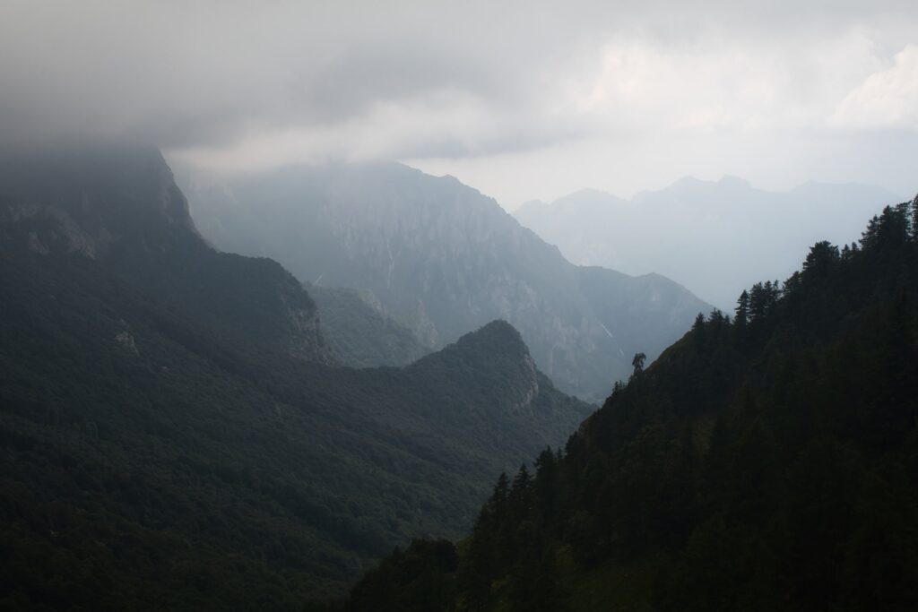 panorama con nuvole dalla Porta di Prada
