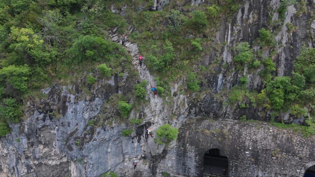 Ferrata Galleria di Morcate dall'alto