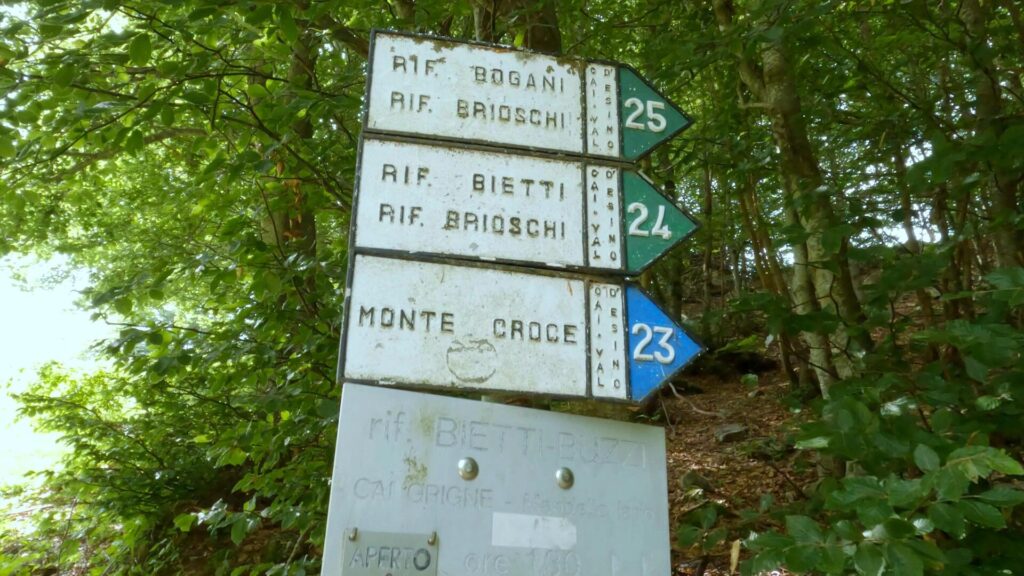 cartelli cai con indicazioni