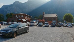 parcheggio funivia per i Piani d'Erna