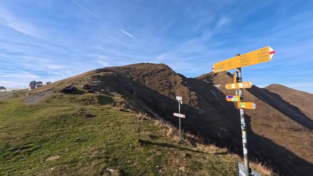 Indicazioni sentiero basso Generoso