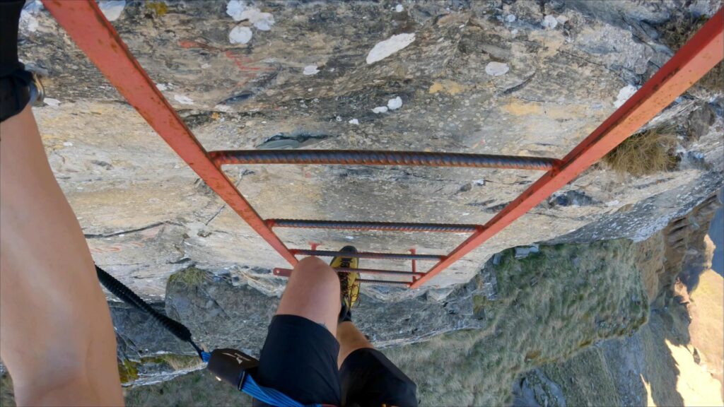 Scala rossa ferrata Angelino