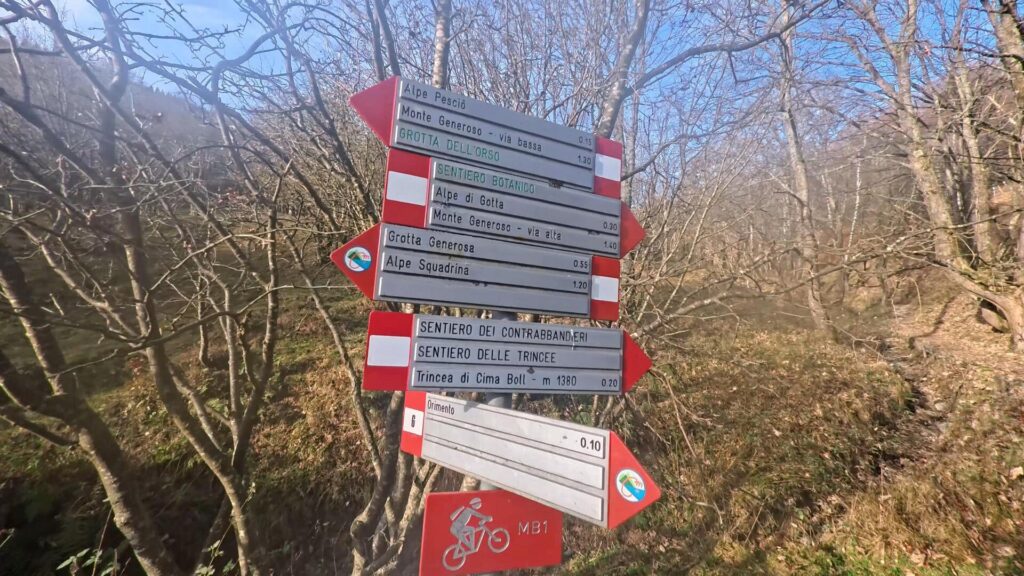 Cartelli CAI con indicazioni