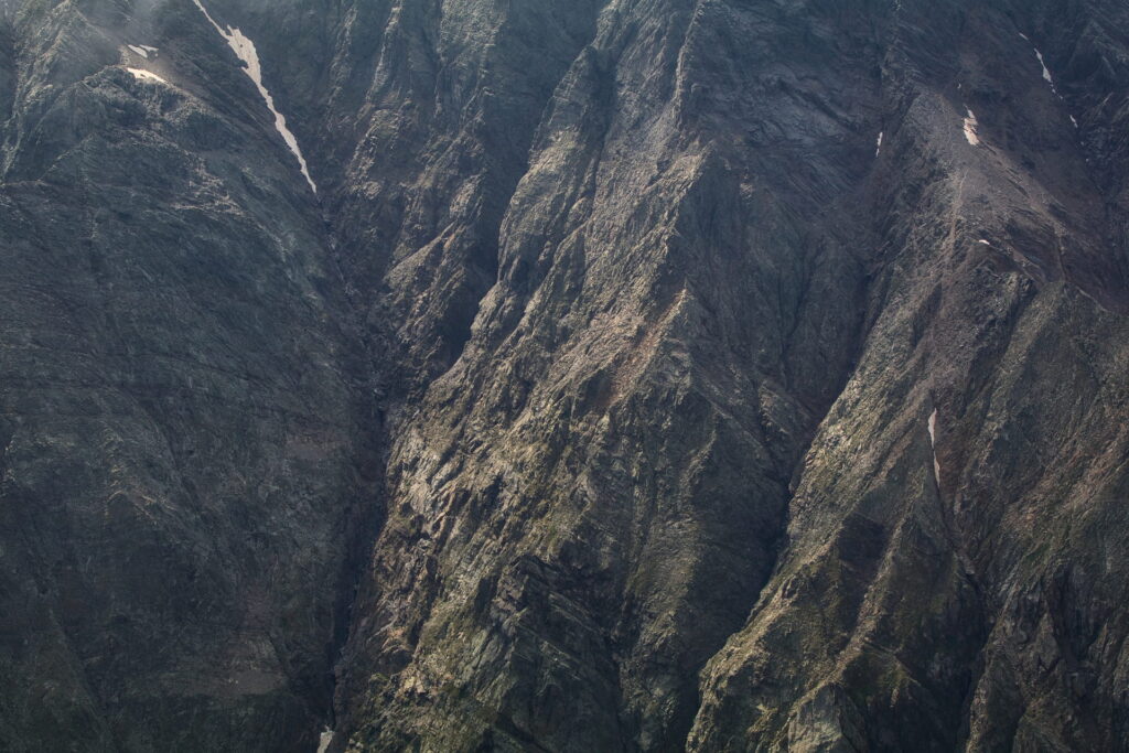 Parete rocciosa dal Pizzo Coca