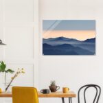 acrilico montagne e foschia