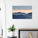 Alluminio montagne e foschia