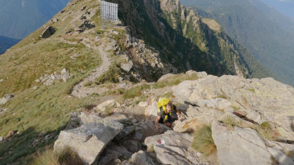 Salita dal sentiero del Monte Legnone