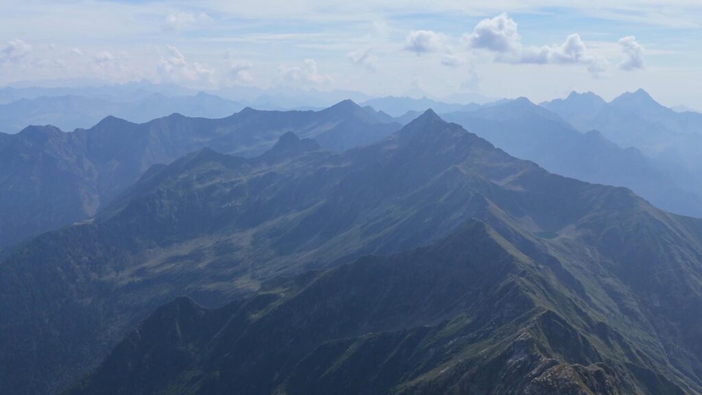 Panorama dalla cima del Legnone
