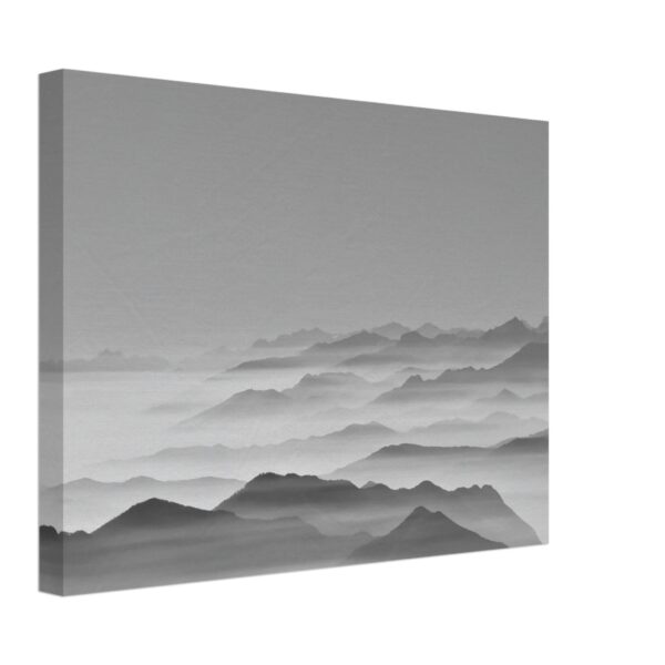 tela spessore Orizzonte dalla cima in bianco e nero