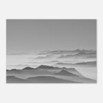Fine art Orizzonte dalla cima in bianco e nero