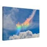 tela sottile nuvola arcobaleno