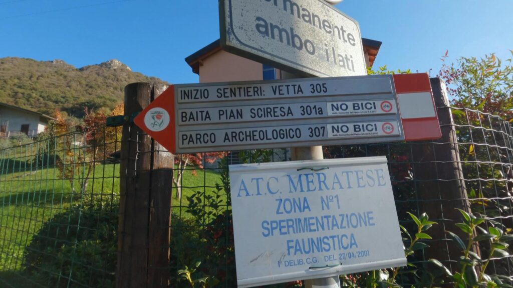 Indicazioni vetta Monte Barro