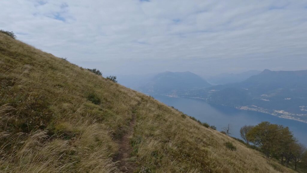 discesa verso la panchina gigante