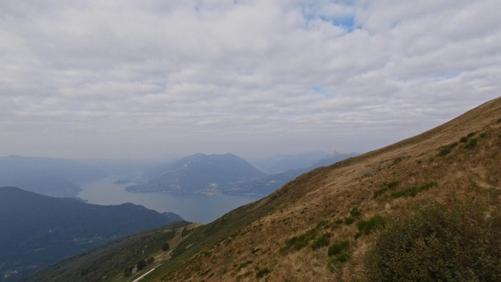 panorama salita Monte Muggio