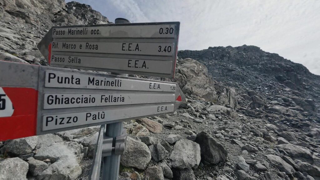 Ultime indicazioni per la Punta Marinelli