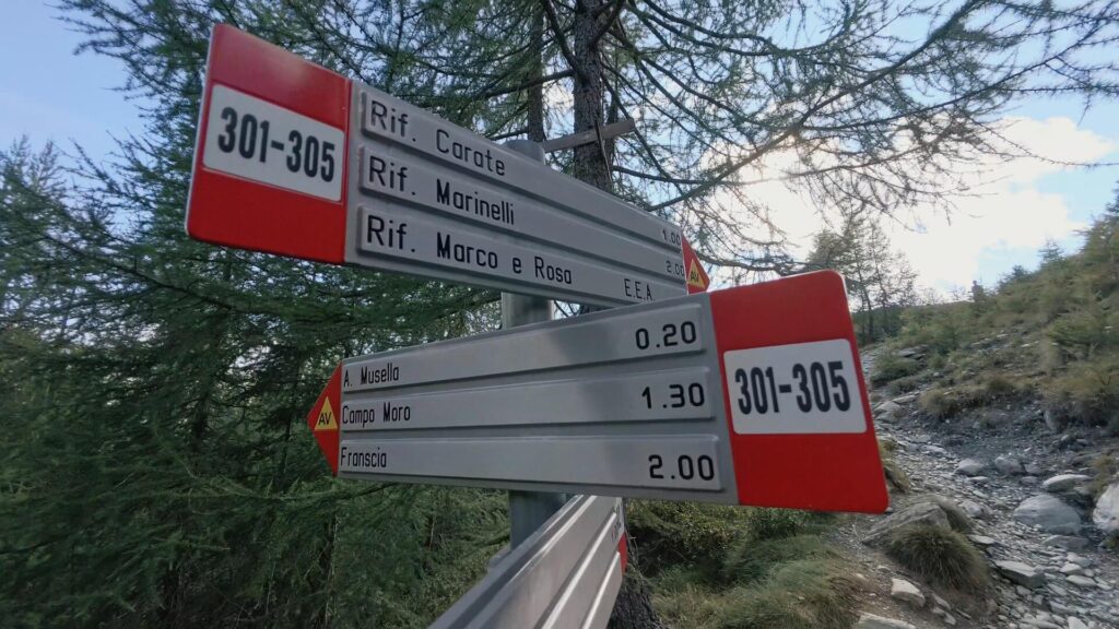 Indicazioni per Alpe Musella