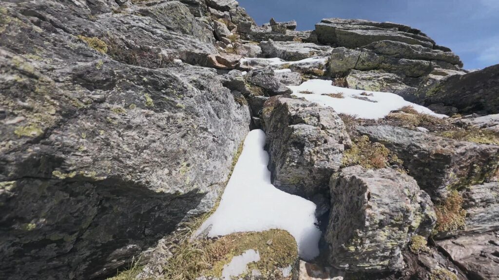Salita in cresta del Pizzo Scalino
