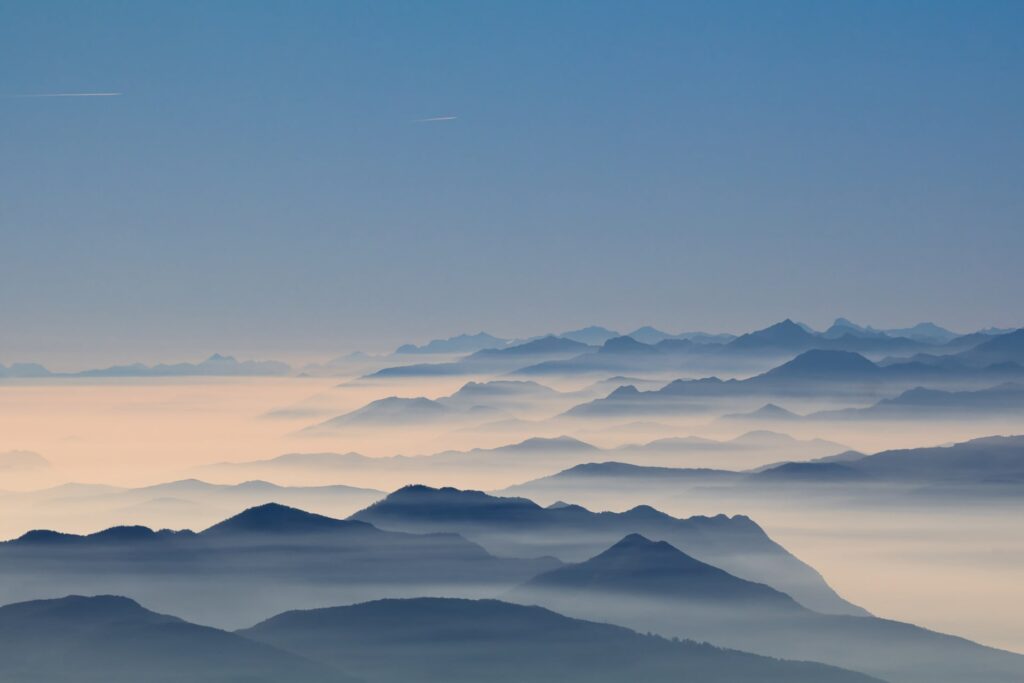 Orizzonte dalla Cima del Pizzo di Gino