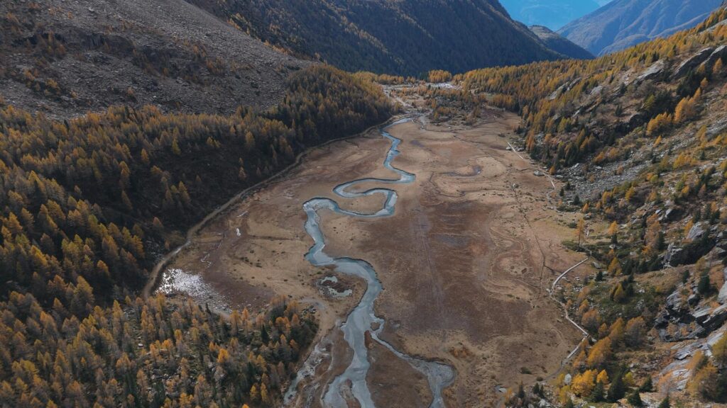 Prima piana di Predarossa dall'alto