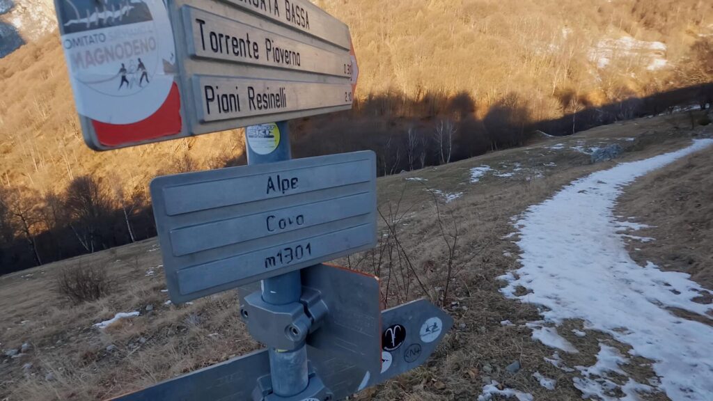 Indicazioni Alpe Cova