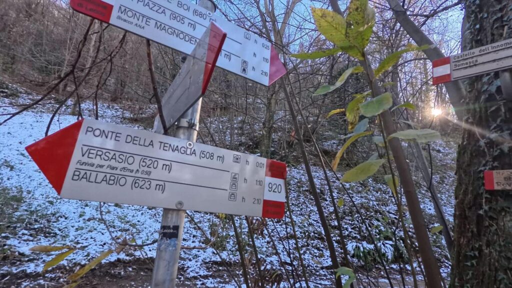 indicazioni sentieri