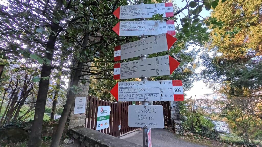 indicazioni sentieri