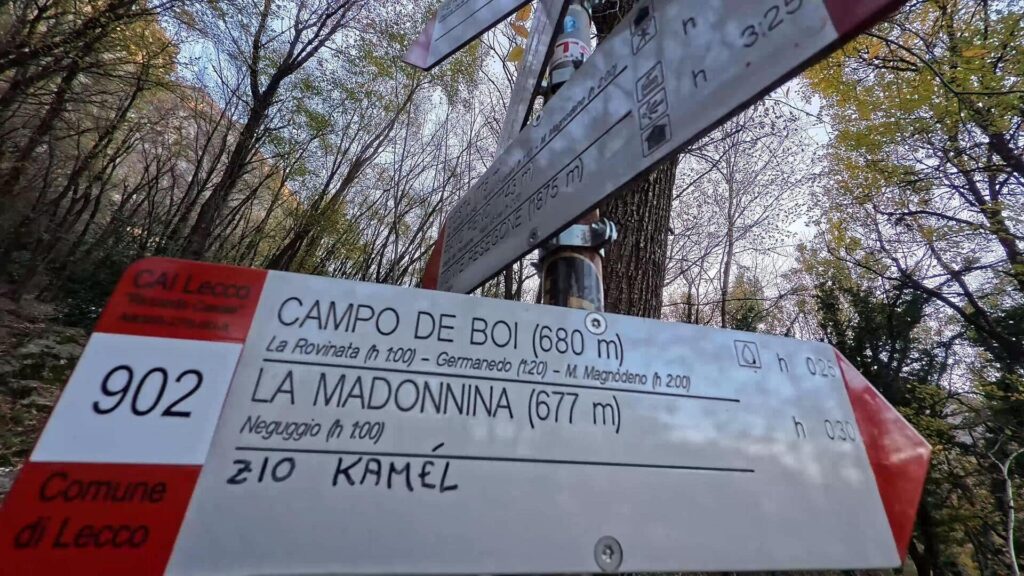 indicazioni sentieri