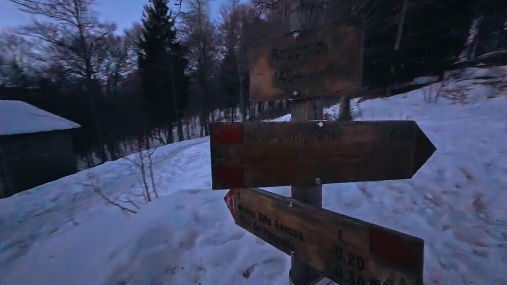 Discesa dal Monte Coltignone