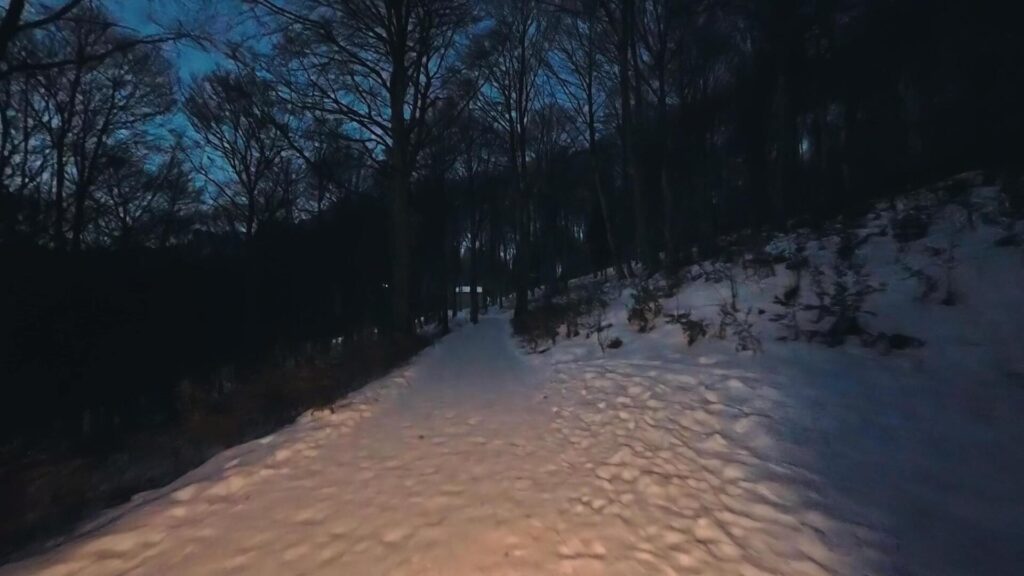 Discesa dal Monte Coltignone