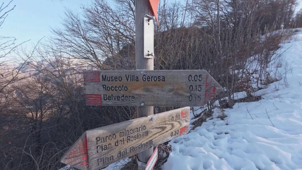 Indicazioni sentiero Parco Valentino