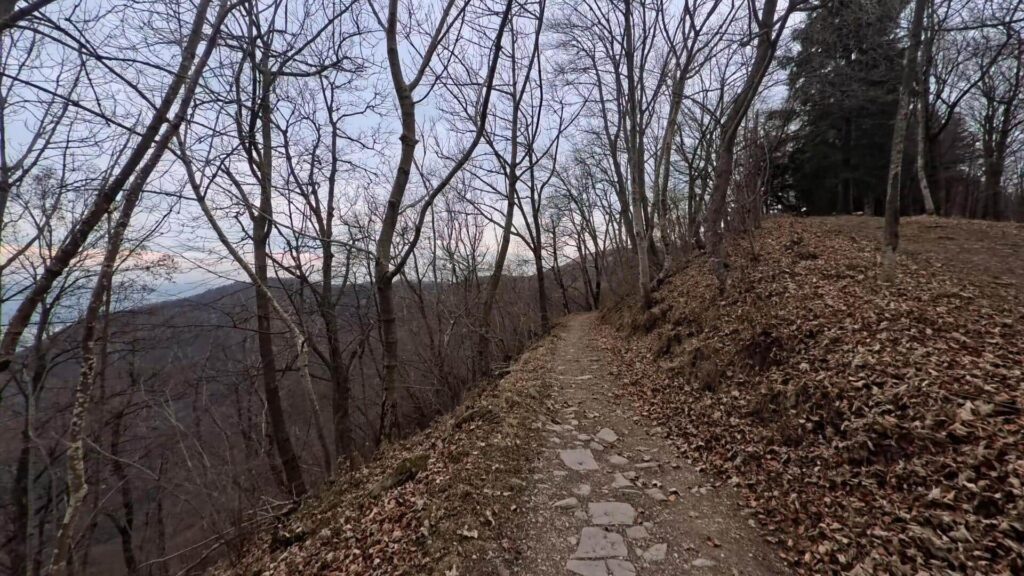 Discesa dal Palanzone