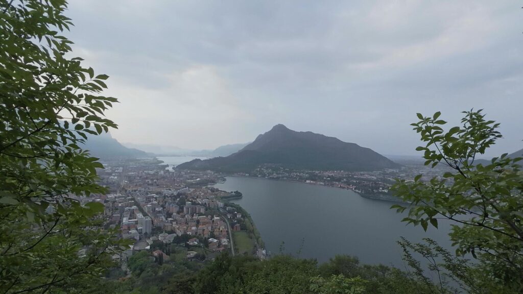 Panorama su Lecco dal Sentiero dei Pizzetti