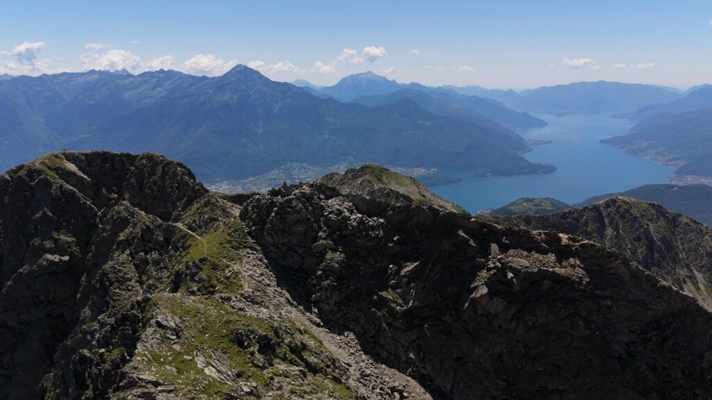 Panorama sul Lago di Como dal Sasso Canale