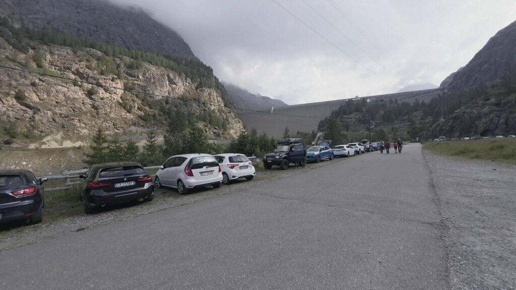 parcheggio diga Alpe Gera