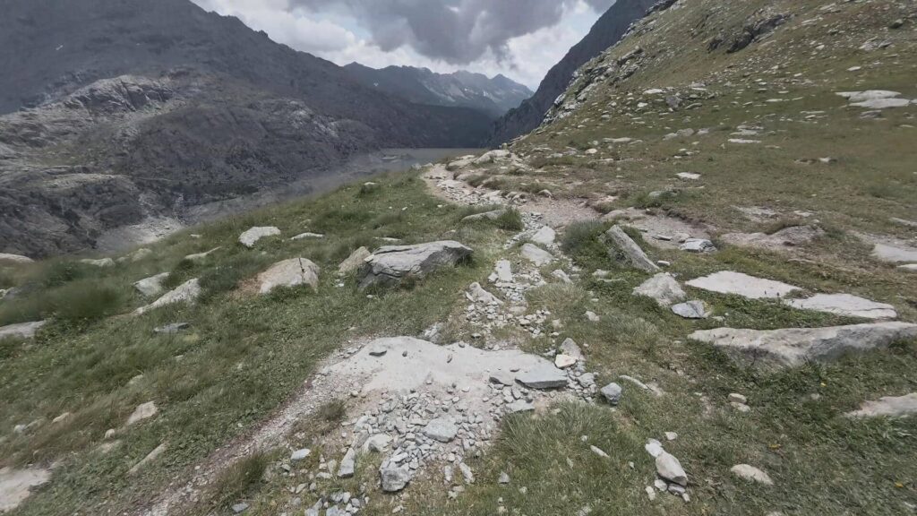 sentiero ritorno Alpe Gera