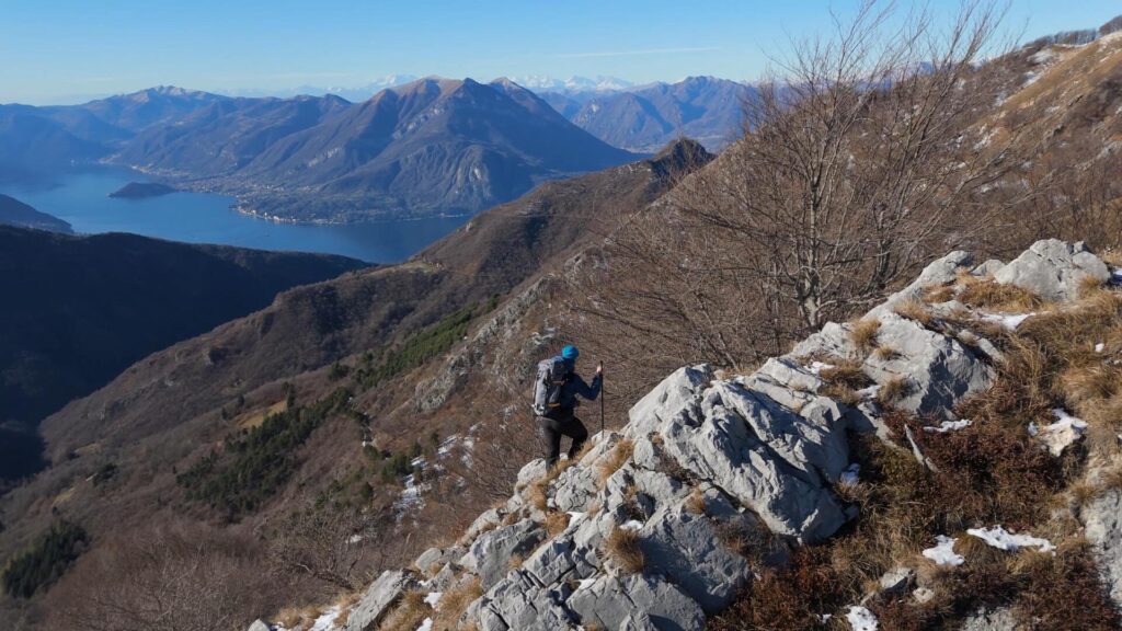 sentiero in cresta Pizzi Parlasco