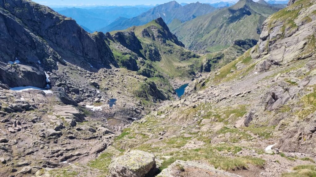 panorama dalla discesa dal Pizzo dei Tre Signori