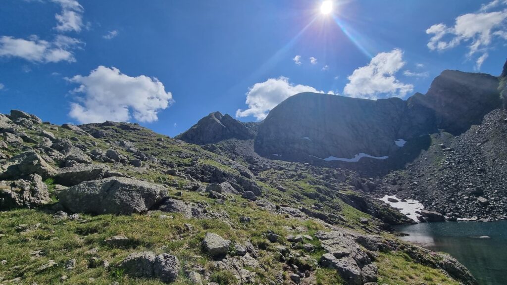 discesa per il Lago Rotondo