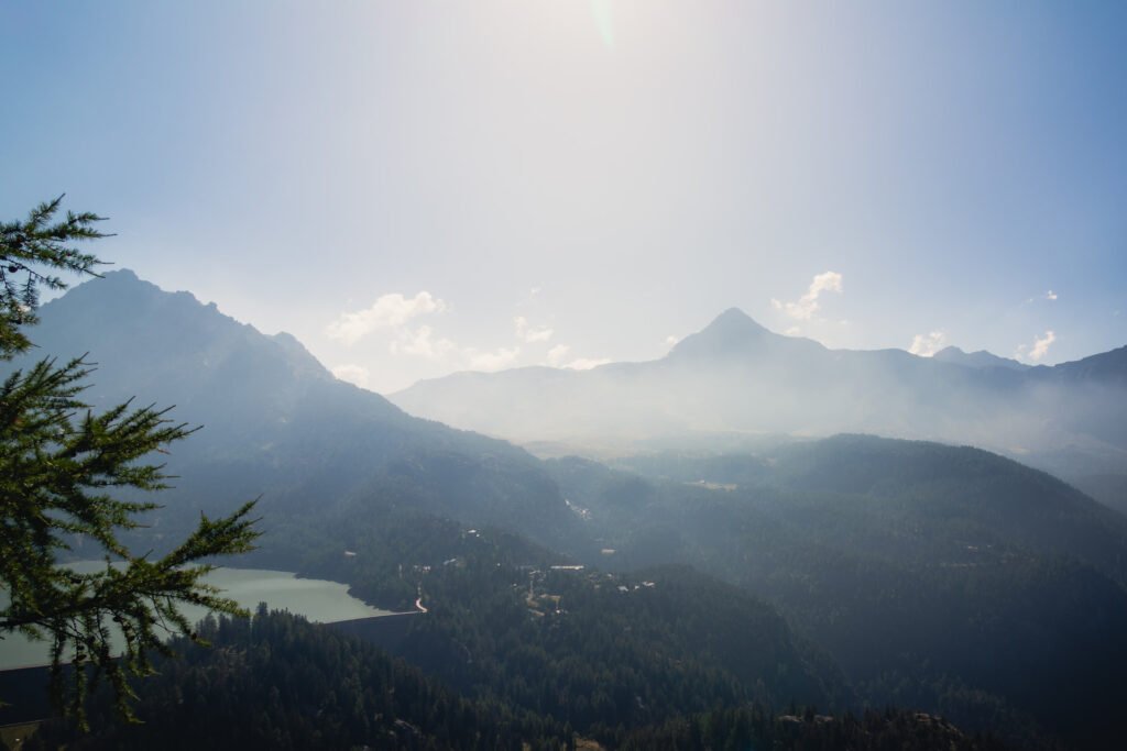 panorama su Campo Moro e Pizzo Scalino